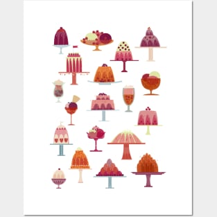 Jellies And Ice Cream Sweet Treats Posters and Art